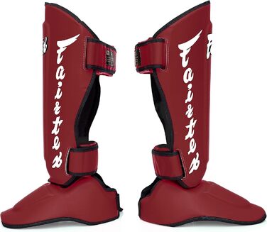 Захист гомілки та стопи Fairtex SP7 для муай-тай, чоловіків, жінок і дітей, знімний, з синтетичної шкіри, легкий і довговічний