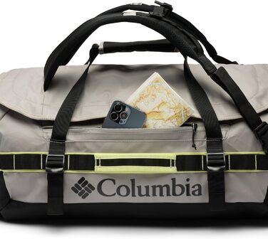 Унісекс спортивна сумка-даффл Columbia Landroamer 60L, Flint Grey/Black/Citron Haze