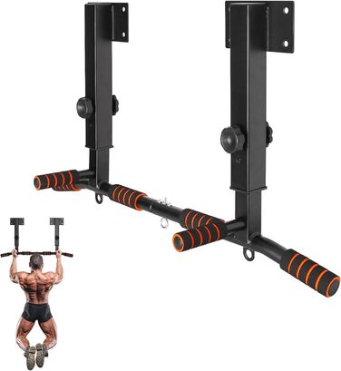 Стійка для підтягувань QZWGZ Bar Mount Heavy Duty - до 200 кг, регулювання висоти, нековзні ручки, для дому та спортзалу