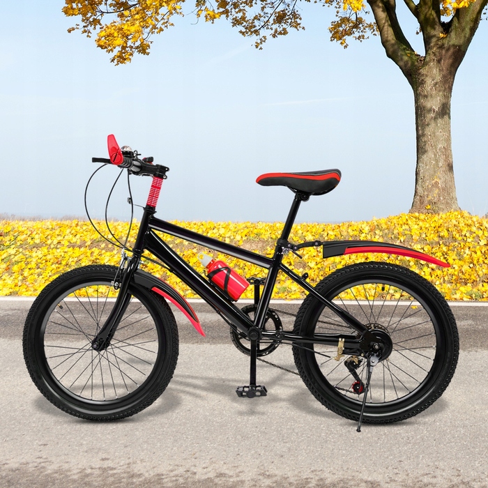 Дитячий гірський велосипед 20 дюймів, 7 швидкостей, навантаження до 85 кг, червоний