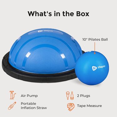 Балансувальний тренажер Horizon Balance Ball синій для фітнесу