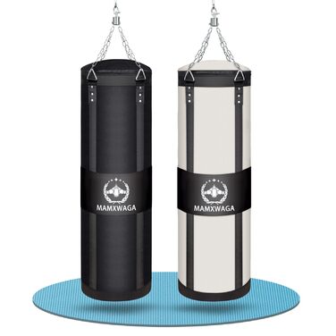 Боксерський мішок Canvas Boxsack для дорослих, 120 см, невикористаний, міцний, вантажопідйомність до 80 кг, білий