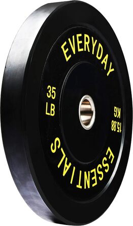 Олімпійський диск Everyday Essentials 35 фунтів, сталева втулка, кольорове маркування