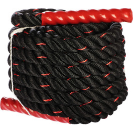 Тренажер Battle Rope (Бойове Канат) для фітнесу - 9м, 12м, 15м - з неслизькими ручками - для дому та спортзалу