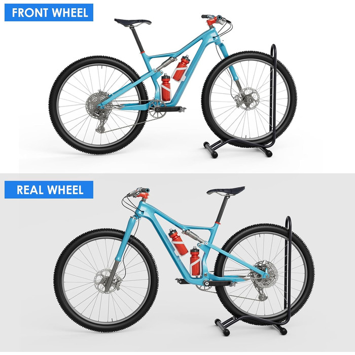 Підставка для велосипеда TLGREEN на підлогу, знімна, для велосипедів, ширина шини до 80 мм, 20-28 дюймів, утримувач заднього колеса, Radständer для гірського велосипеда, шосе, MTB, стабільна, чорна