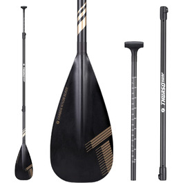Весло для SUP та каяка THURSO SURF Carbon Hybrid, 3-частинне, карбоновий стрижень, конвертоване, регульоване 180-220 см, легке, плаваюче