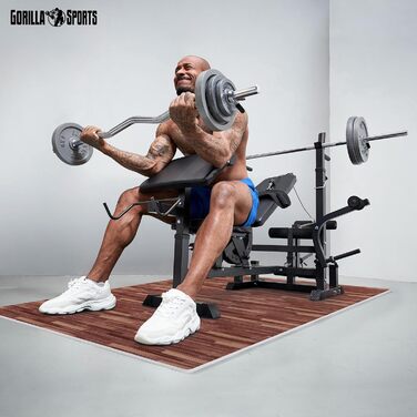 GORILLA SPORTS® Захисні мати EVA, 6 шт, 60x60x1,2 см, антиковзні, для підлоги, спортзалу, фітнесу, вибір кольору