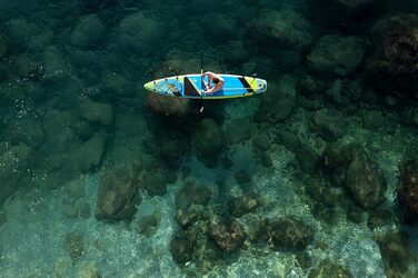 Надувна SUP-дошка Bestway Hydro-Force Touring Aqua Excursion 381×79×15 см, комплект для серфінгу
