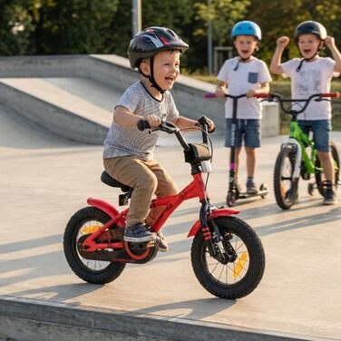 Дитячий велосипед Prometheus Kinderfahrrad 12 дюймів з підтримкою, червоний