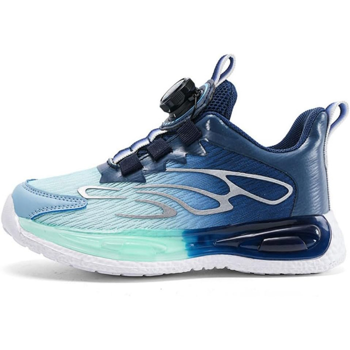 Дитячі спортивні кросівки для занять тенісом та бігом, Mesh, дихаючі, блакитні, 39 EU