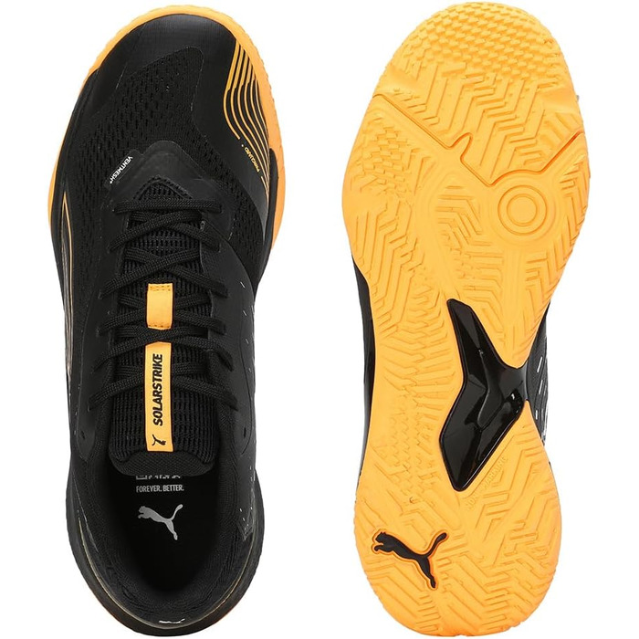 Кросівки PUMA Solarstrike III для залу (Indoor Court) - чорний/білий, 40.5 EU