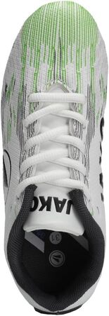 Дитячі футбольні бутси JAKO Stepover (37 EU, білий, неоновий зелений)