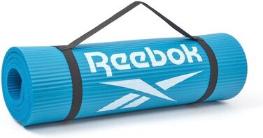 Reebok килимок для фітнесу 10 мм, нековзкий, натуральний каучук, синій – гімнастичний килимок для тренувань, фрілектики, домашнього використання