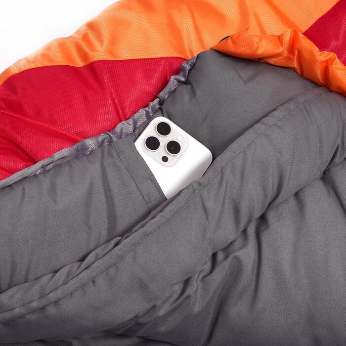 Сплячий мішок Explorer Starlite Junior для дітей, -6°C +11°C, 175x70x45 см, 300GSM, з капюшоном, YKK, ковдраний