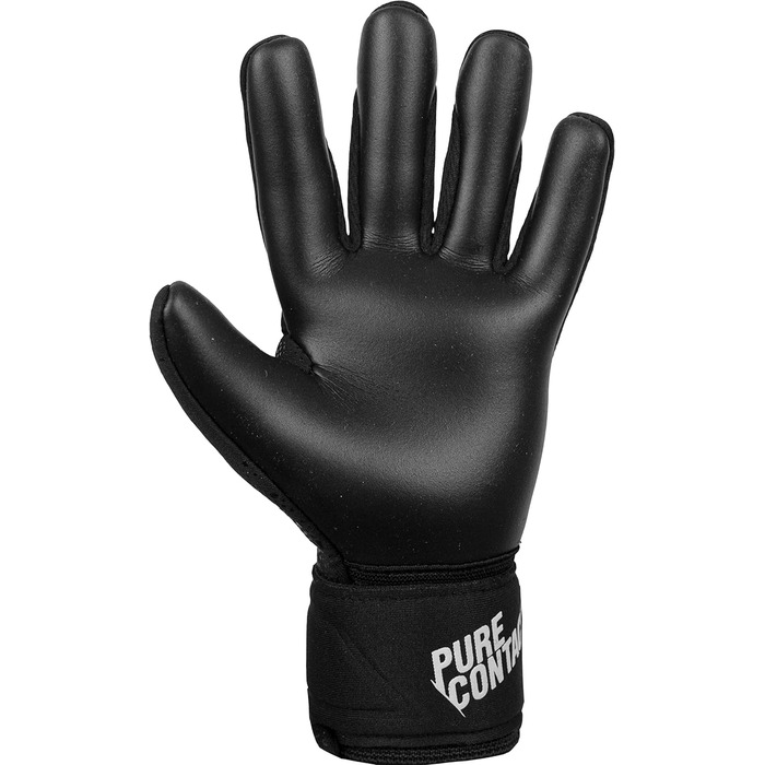 Воротарські рукавички Reusch Pure Contact Junior для дітей, чорні, розмір 5, з внутрішнім швом і Grip Infinity, для штучного газону