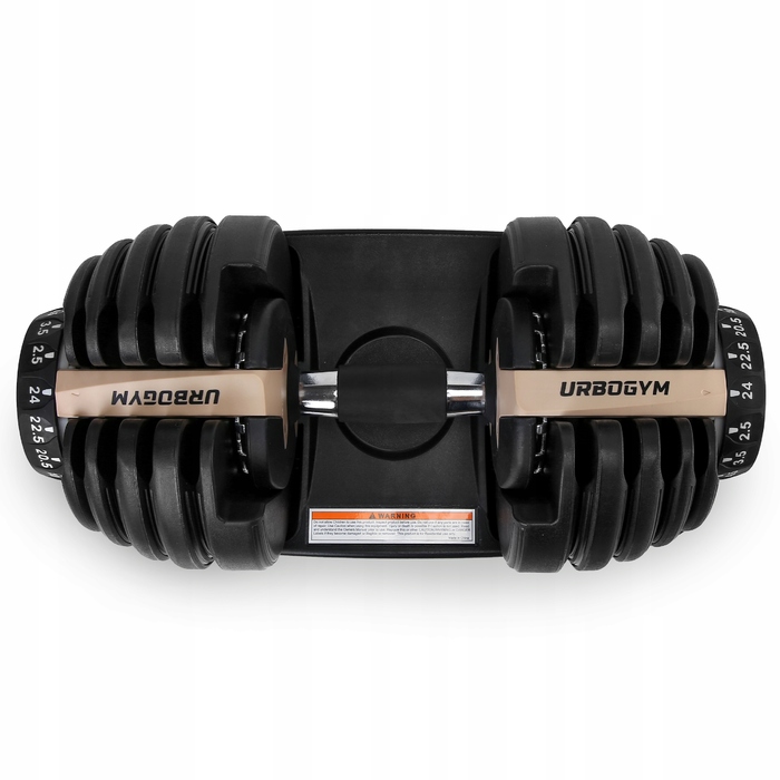Регульовані гумовані гантелі Urbogym 1 x 24 кг