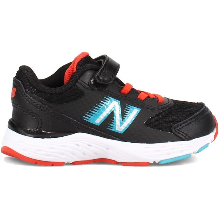 Дитячі кросівки New Balance 680 V6 з підошвою з гуми (Чорний, Ghost Pepper Virtual Sky, 32 см)