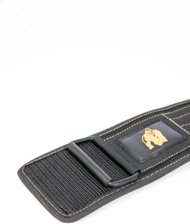 Пояс для бодібілдингу Gorilla Wear 4 дюйми, нейлоновий, чорний, унісекс, для фітнесу та тренувань