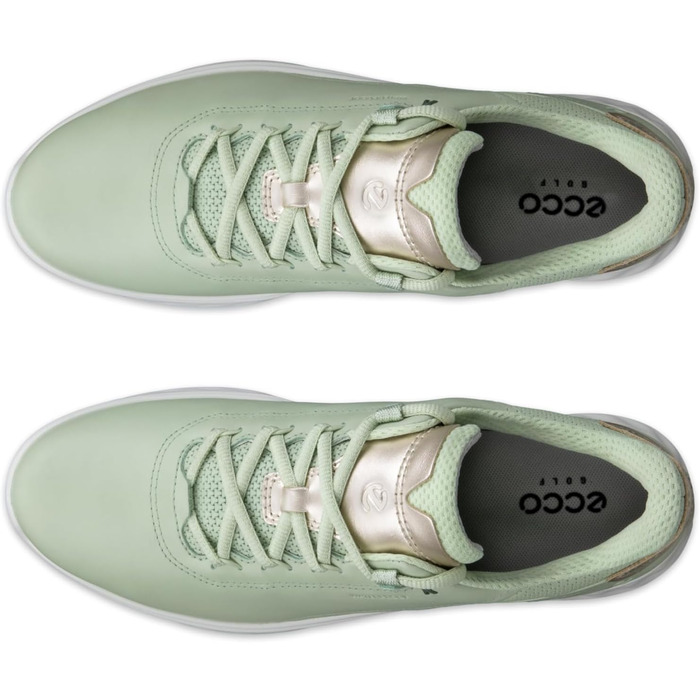 Жіночі гольф-туфлі ECCO S Casual Lace Waterproof White (35.5/36 EU, Matcha Gold Metallic)