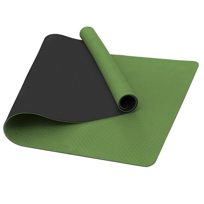 Килимок для йоги Narwhal TPE 190x80x0.6 см - антиковзаючий, для фітнесу, спорту та занять вдома