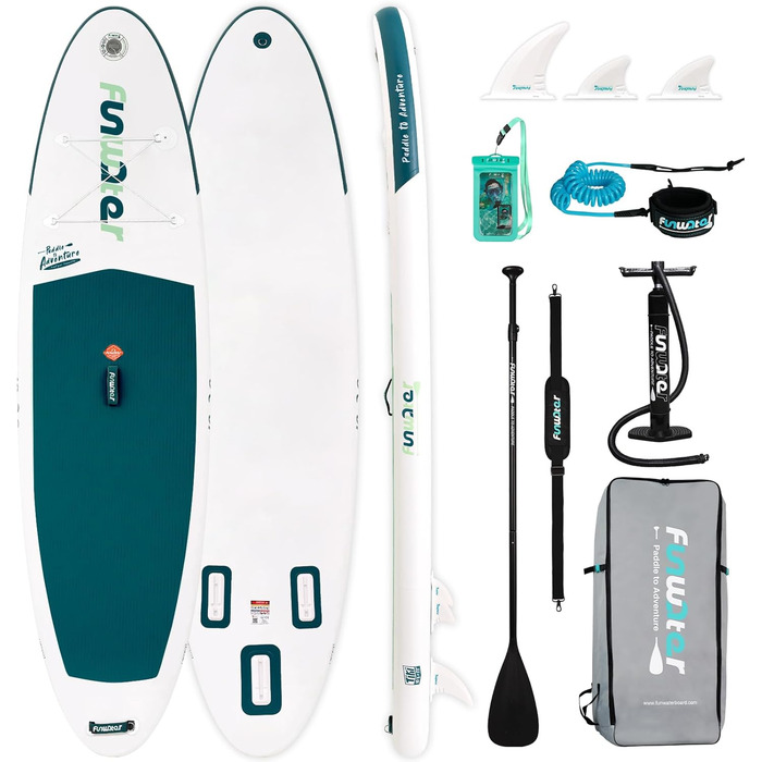Надувний SUP-борд FunWater 10' & 11' з аксесуарами. Підходить для всіх рівнів майстерності.