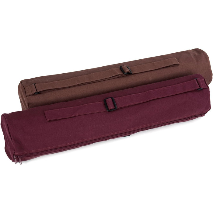 Сумка для йоги Yogistar Yogibag Basic 65 см з бавовни, бордова з Om, на блискавці
