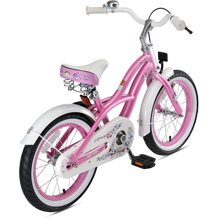 Дитячий велосипед BIKESTAR Cruiser 16 дюймів для хлопчиків і дівчаток від 4-5 років