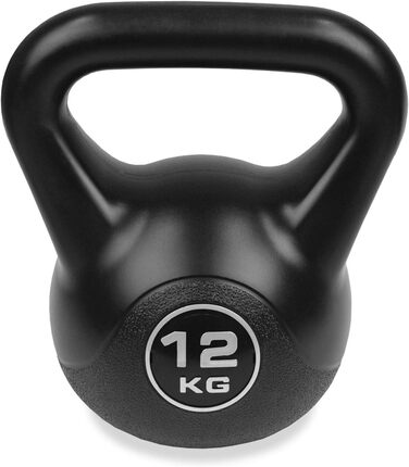 Гиря BENCH BS2045 12 кг, чорна, універсальна для фітнесу