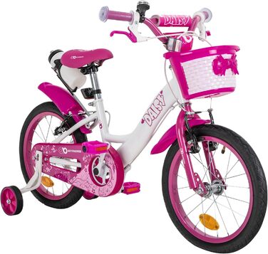 Дитячий велосипед Actionbikes Daisy 12/16/20 дюймів, V-гальма, для дівчаток і хлопчиків, з крилами, від 2 до 9 років