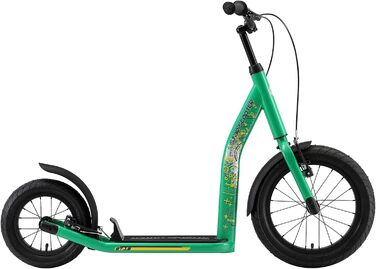 Самокат дитячий STAR SCOOTER City Kick Scooter 16 дюймів, зелений - з повітряними колесами та регульованою висотою