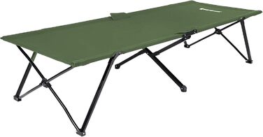 SONGMICS Кемпінгове ліжко для гостей, складане, 260 кг, XXL, 205 x 75 x 46 см, GCB25L, Зелене