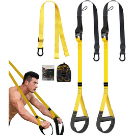 Набір для тренувань з TRX (підвісний тренажер) - система стрічок для фітнесу та домашніх тренувань з власною вагою