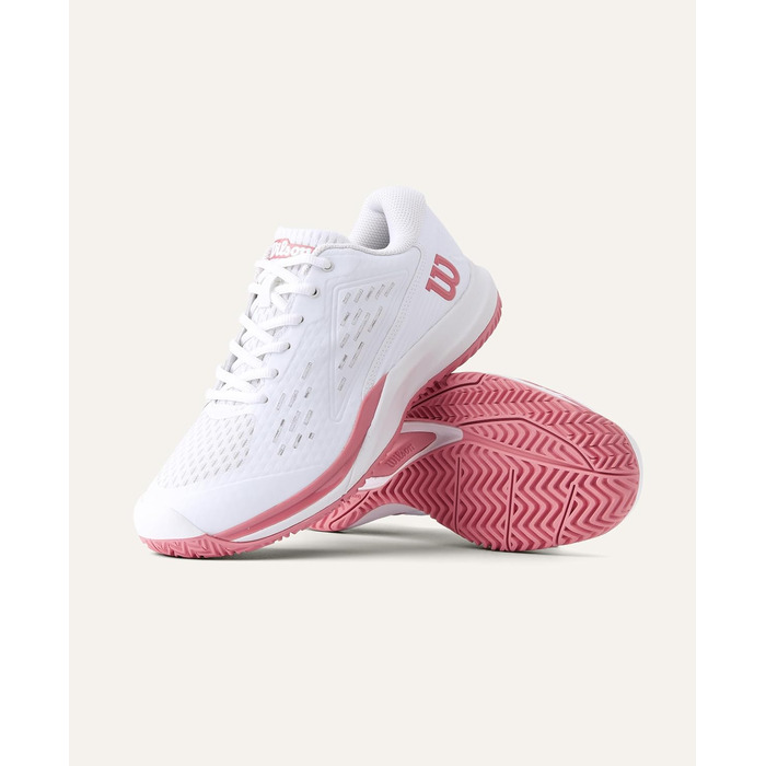 Тенісне взуття Wilson Rush Pro Ace для дітей та дорослих, білий/mauveglow, 39 1/3 EU