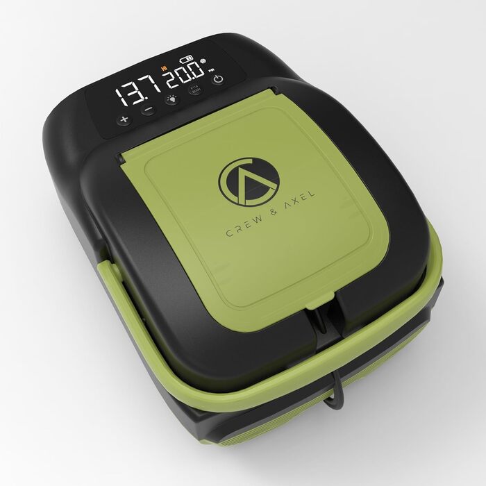 Електричний насос для SUP та надувних човнів Crew & Axel - акумулятор 6000mAh, 20PSI, 12V, зелений