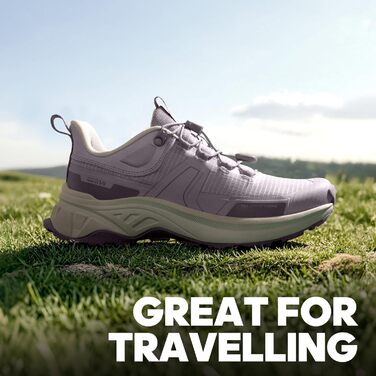 Жіночі трекінгові черевики NORTIV 8 - легкі, дихаючі, сітка, для хайкінгу, туризму, роботи (41.5 EU, світло-фіолетовий)