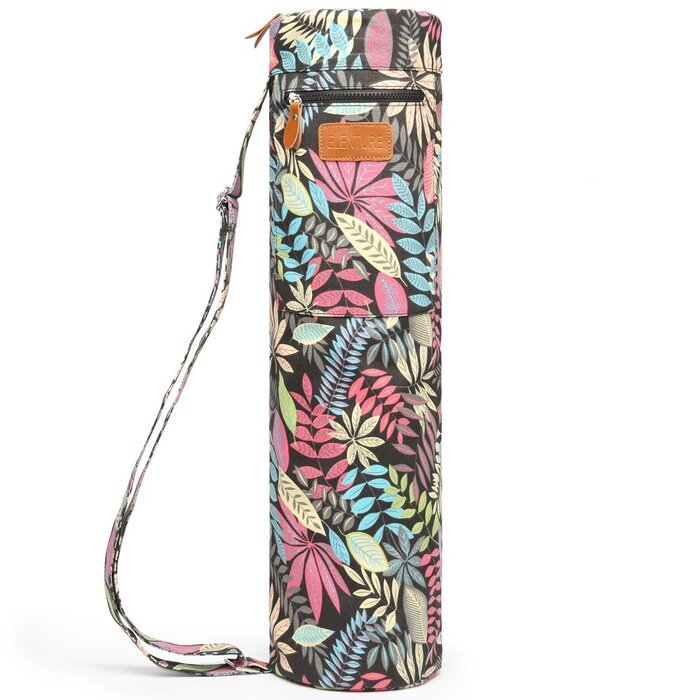 Сумка для йога-килимка Yogamatten-Tasche з плечовим ременем та кишенями, унісекс, кольорові листя