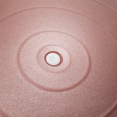 М'яч для фітнесу BodyMate: фітбол для йоги, тренувань спини та офісного використання, 65 см, рожеве золото (з насосом та E-book)