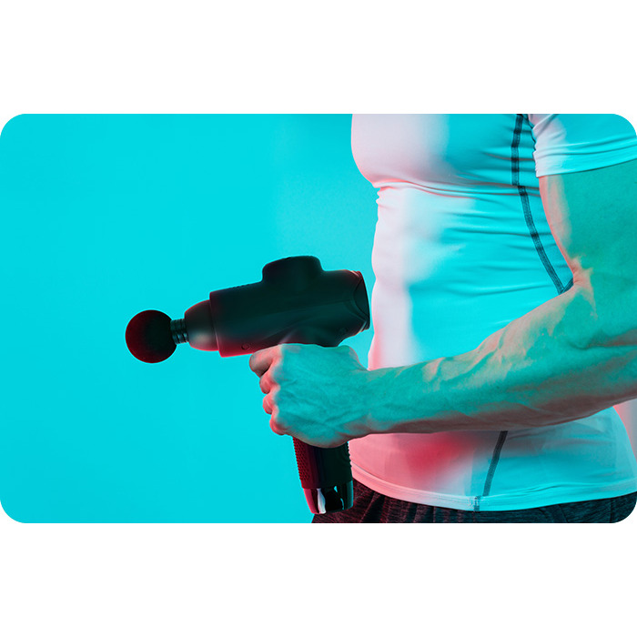 Перкусійний масажер Herz Medical — масажний пістолет для спини, стоп та всього тіла