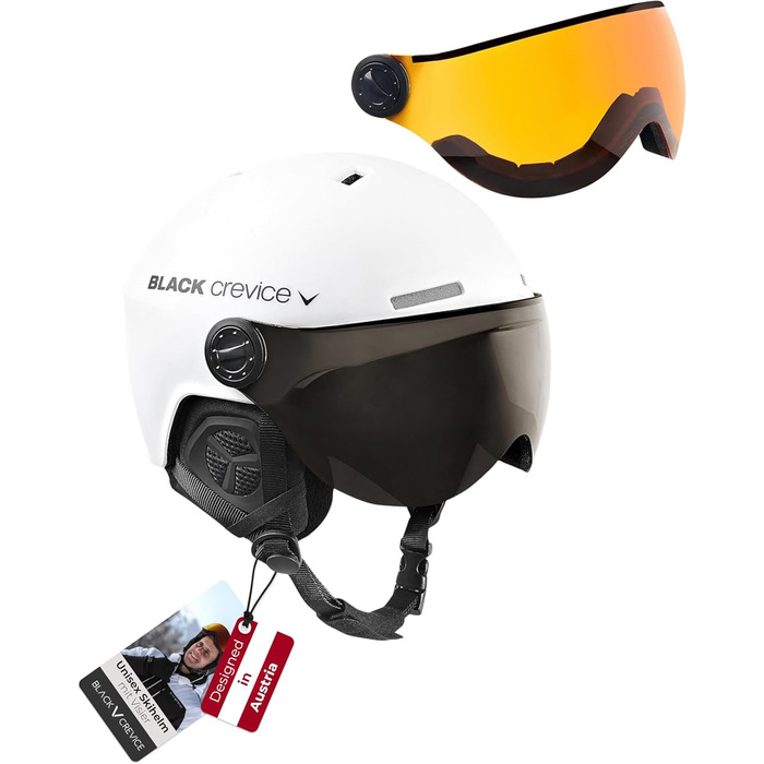 Шолом гірськолижний Black Crevice Arlberg з візором (S, білий)