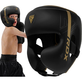 Дитячий боксерський шолом RDX для кікбоксингу, MMA, карате, тайського боксу, захист голови з Maya Hide шкіри, універсальний для єдиноборств та фітнесу