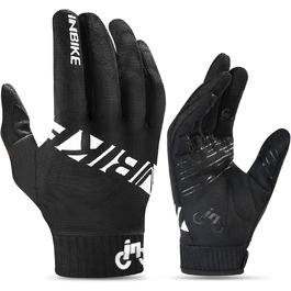 Велосипедні рукавички INBIKE MTB з антиковзким силіконом. Дихаючі рукавички для гірського велосипеда, даунхілу та інших видів спорту. Розмір L