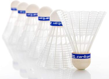 Бадмінтонні м'ячі Carlton Premium F1 TI - для турнірів та клубів (6 шт. в упаковці) 78 Grains (Швидкі)