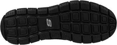 Чоловічі кросівки Skechers Track Bucolo, чорна шкіра та сітчаста вставка, 47.5 EU