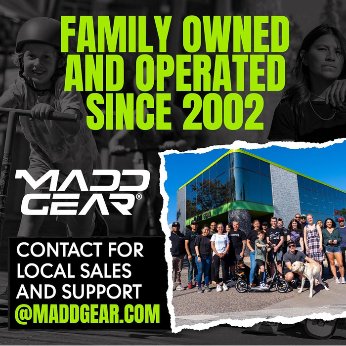 Скутер трюковий Madd Gear MG1 Raven Series – професійний, алюмінієвий, для дітей від 5 років (зелений/чорний)