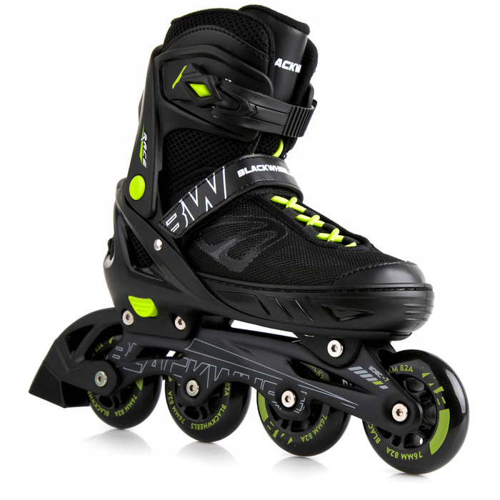 Регульовані ролики Blackwheels Sonic, р. 36-39, чорно-зелені