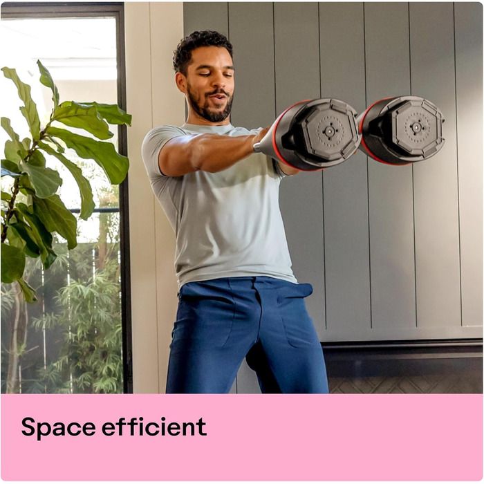 Регульована гантель Bowflex SelectTech, гиря 3.5-18 кг, система змінної ваги
