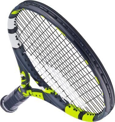 Тенісна ракетка Babolat Boost Aero для дорослих, легка, графітова, сіро-жовта, для жінок і чоловіків, вже з натягнутими струнами, розмір рукоятки 1