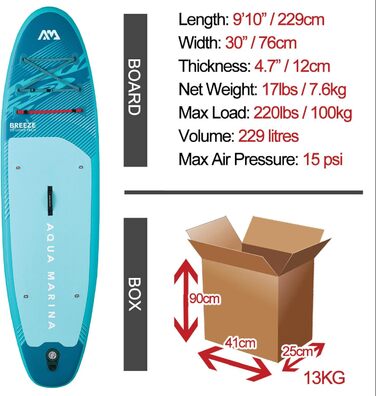 SUP-дошка Aqua Marina Rundum надувна, комплект (зелений) для початківців