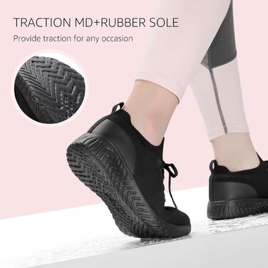 Жіночі кросівки HKR: чорні, легкі, дихаючі, для занять спортом та відпочинку, розмір 41 EU