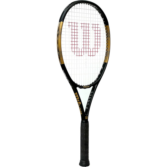 Тенісна ракетка Wilson Serena Elite 103 для дорослих, чорна/золота, розмір ручки 3 (4 3/8 дюйма)